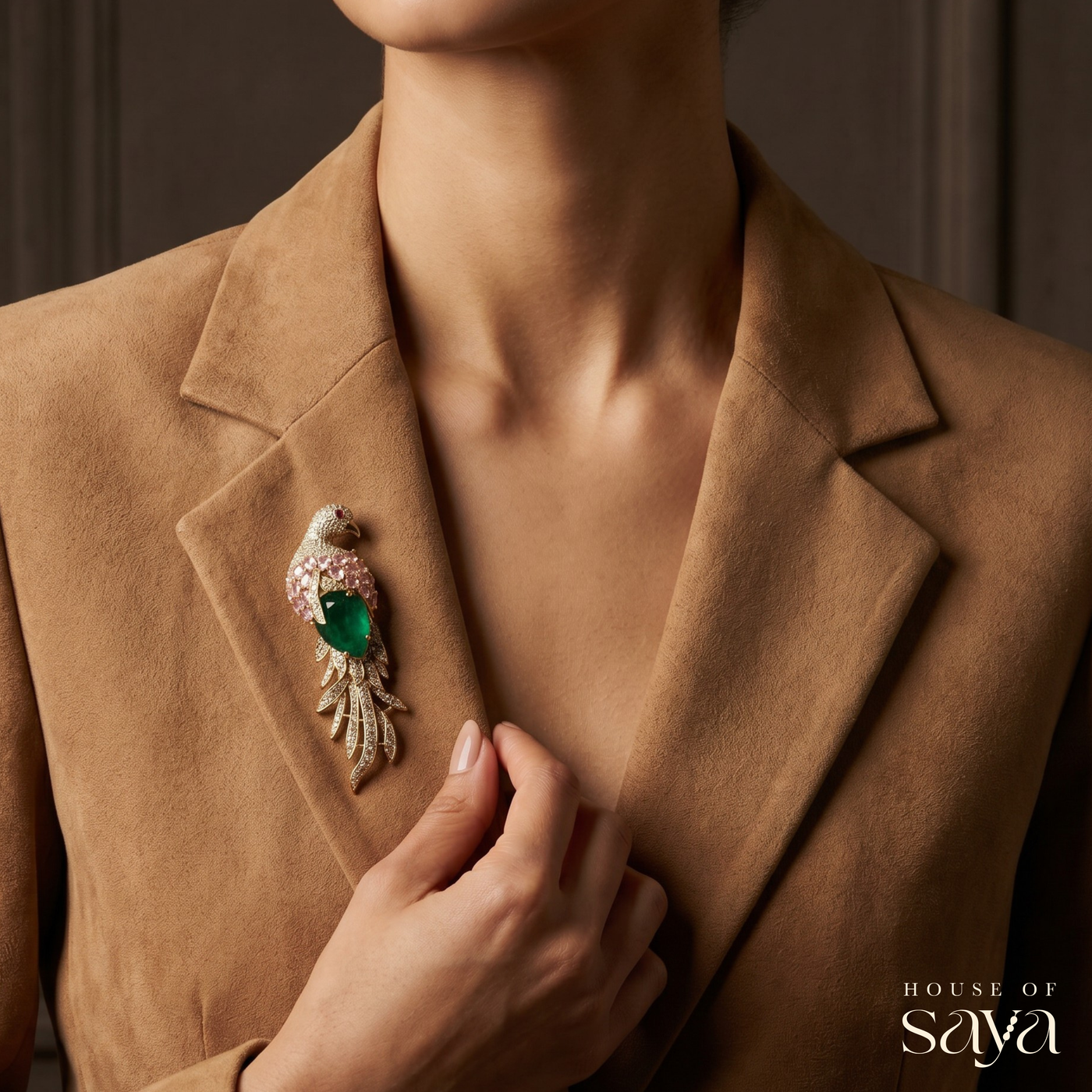 Paradise Parrot Brooch