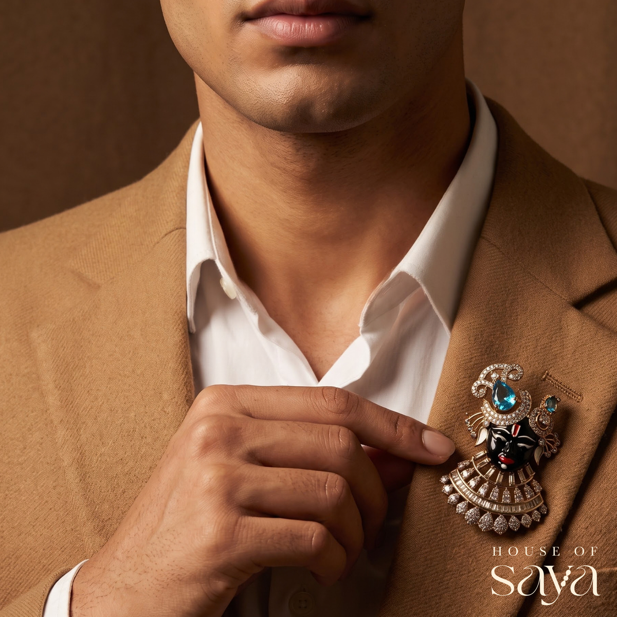 Neel Mukut Brooch