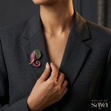 Jewel Tusk Brooch