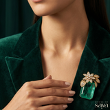 Emerald Bloom Brooch