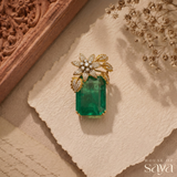 Emerald Bloom Brooch