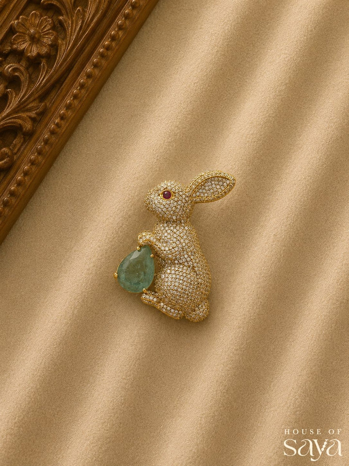The Sage Hare brooch