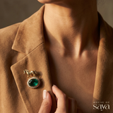 Emerald Stallion Brooch