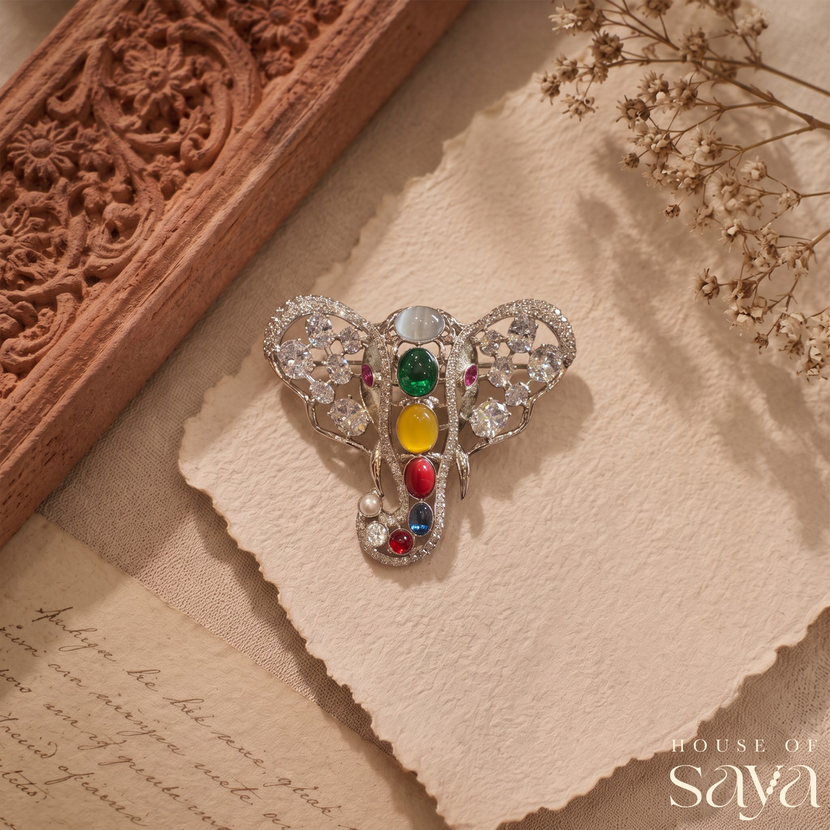 Mangal Diamond Brooch