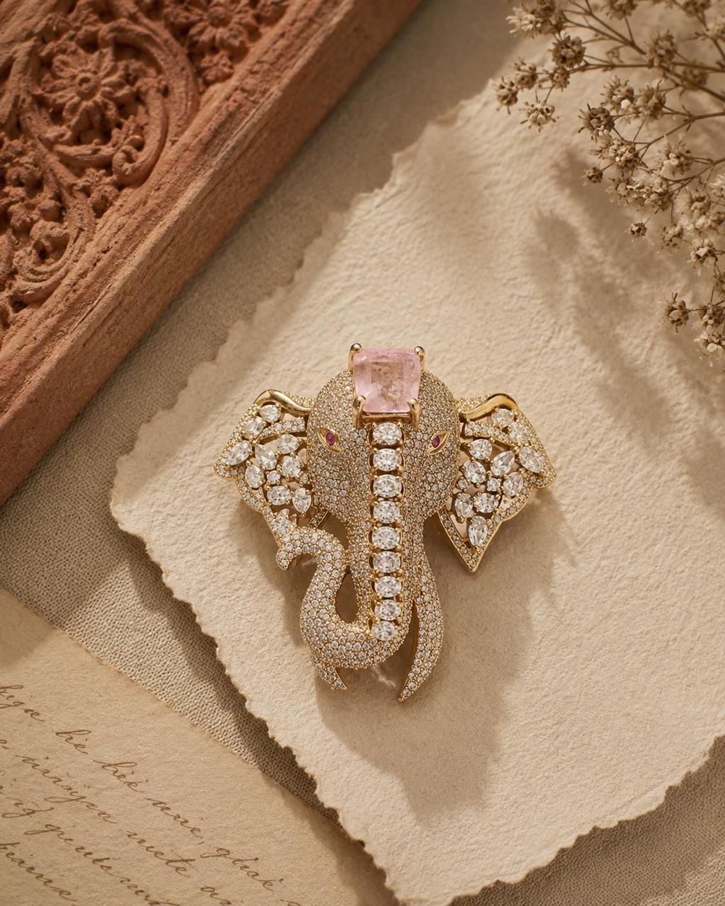 Rosé Gajraj Brooch