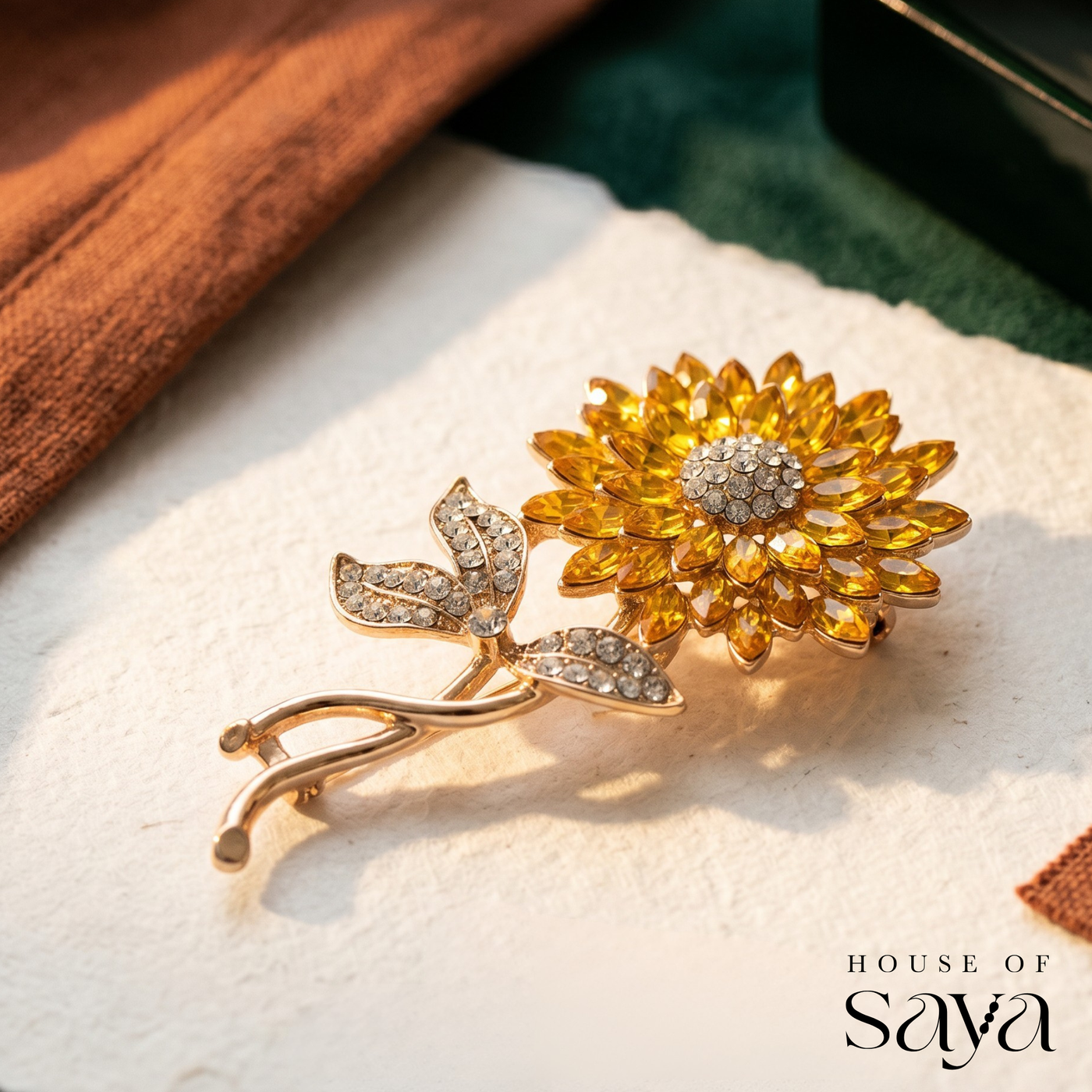 The Sunflower Brooch
