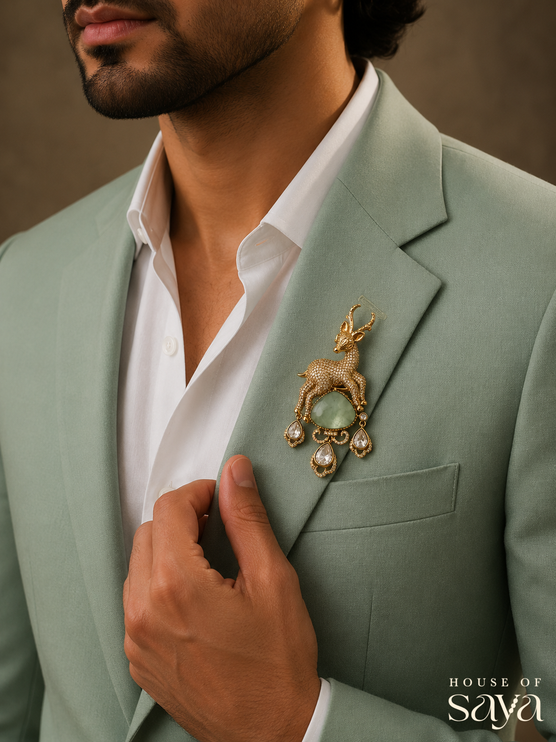 Mrigraj Brooch