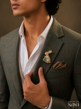 The Sage Hare brooch