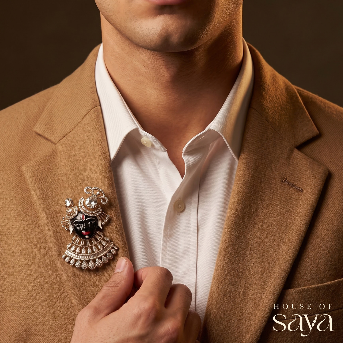 Sheesh Neel Mukut Brooch